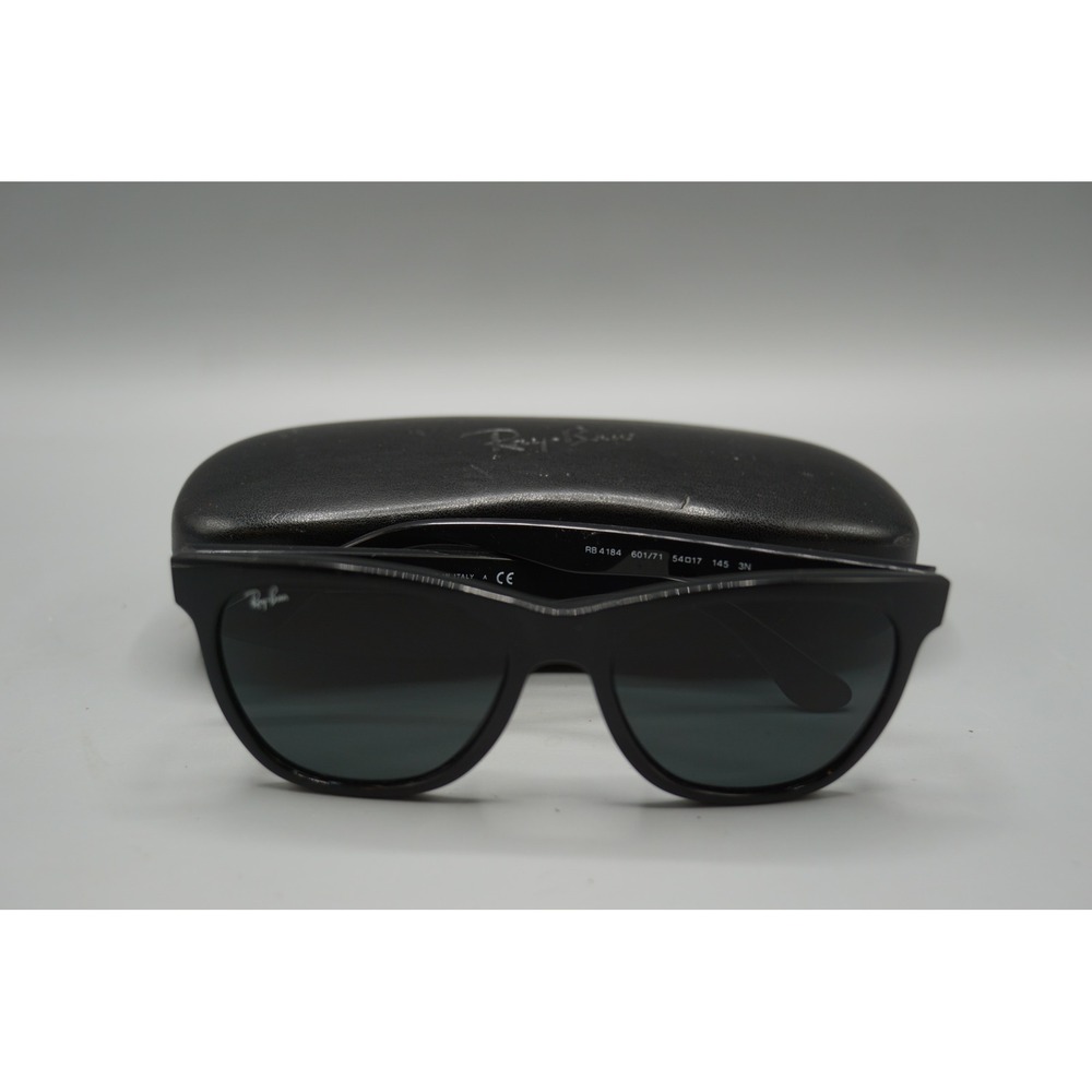 Ray-Ban RB4184 601/71 Black Square Sunglasses Made in Italy 54-17-145